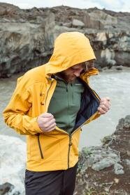 Husky Sevan M yellow pánská softshell bunda