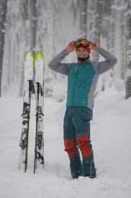 Husky Suli M grey/mint pánská softshell bunda