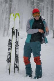 Husky Suli M grey/mint pánská softshell bunda