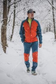 Husky Suli M turquoise/brown pánská softshell bunda