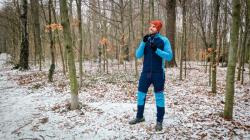 Husky Suli M turquoise/brown pánská softshell bunda