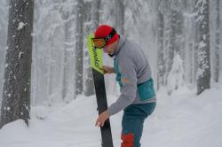 Husky Suli M turquoise/brown pánská softshell bunda