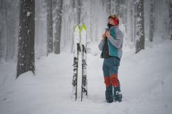 Husky Suli M turquoise/brown pánská softshell bunda