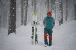 Husky Suli M turquoise/brown pánská softshell bunda