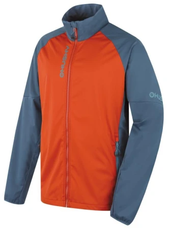 Husky Suli M turquoise/brown pánská softshell bunda