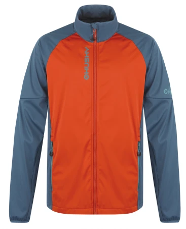 Husky Suli M turquoise/brown pánská softshell bunda