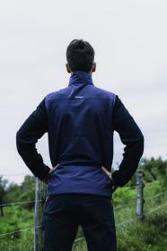 Husky Salien M dk. blue pánská softshell vesta
