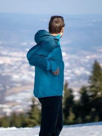 Husky Luma M turquoise pánská ultralehká bunda