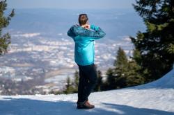 Husky Luma M turquoise pánská ultralehká bunda