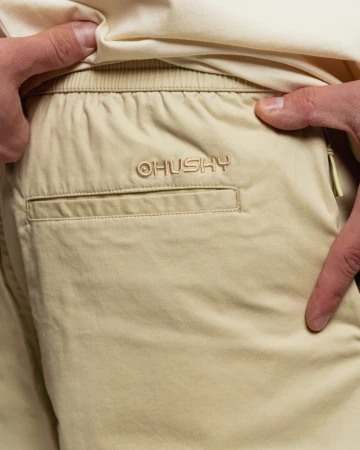 Husky Rolli M beige pánské bavlněné kraťasy