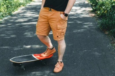 Husky Ropy M beige pánské šortky