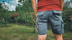 Husky Ropy M bordo pánské šortky