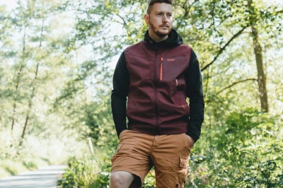 Husky Ropy M bordo pánské šortky