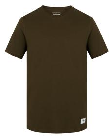 Husky Tee Base M dark khaki pánske bavlnené tričko