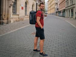 Husky Tee Base M dark khaki pánske bavlnené tričko