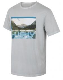 Husky Tee Lake M light grey pánské bavlněné triko Husky Tee Lake M light grey pánské bavlněné triko