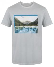 Husky Tee Lake M light grey pánské bavlněné triko