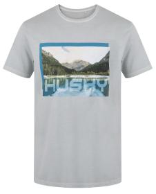 Husky Tee Lake M light grey pánske bavlnené tričko