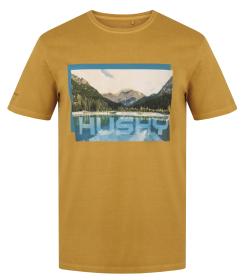 Husky Tee Lake M mustard pánské bavlněné triko