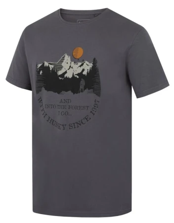 Husky Tee Moon M dark grey pánské bavlněné triko Husky Tee Moon M dark grey pánské bavlněné triko