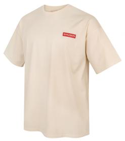 Husky Tee Panorama M beige pánské bavlněné triko