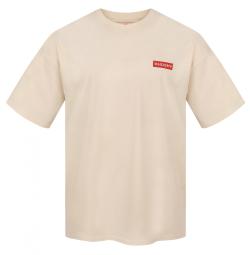 Husky Tee Panorama M beige pánské bavlněné triko