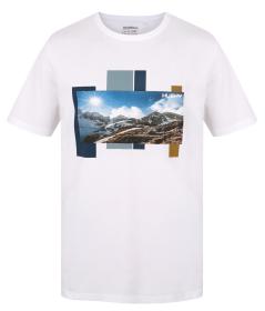 Husky Tee Skyline M white pánské bavlněné triko
