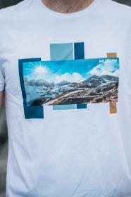 Husky Tee Skyline M white pánské bavlněné triko