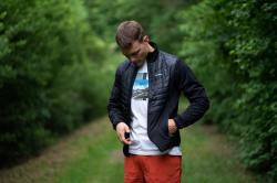 Husky Tee Skyline M white pánské bavlněné triko