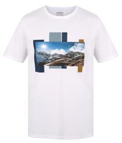 Husky Tee Skyline M white pánské bavlněné triko