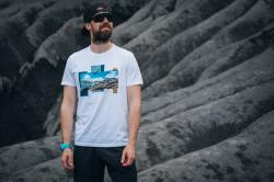 Husky Tee Skyline M white pánské bavlněné triko