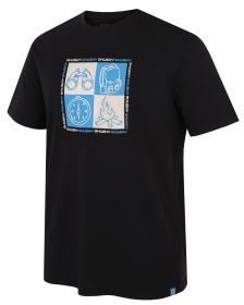 Husky Tee Square M black pánske bavlnené tričko Husky Tee Square M black pánske bavlnené tričko