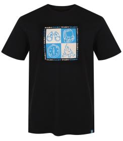 Husky Tee Square M black pánské bavlněné triko