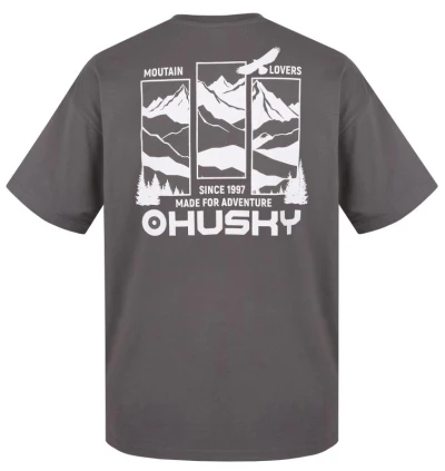 Husky Tee View M grey pánské bavlněné triko