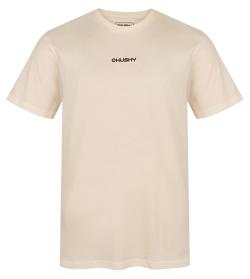 Husky Tee Walker M beige pánské bavlněné triko