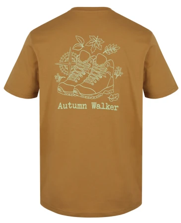 Husky Tee Walker M brown pánské bavlněné triko