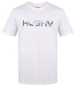 Husky Tee Wild M white pánské bavlněné triko