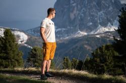 Husky Kalfer M mustard pánské funkční kraťasy