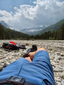 Husky Kiani M blue pánské kraťasy