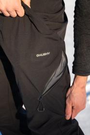 Husky Galti M black pánské lyžařské kalhoty