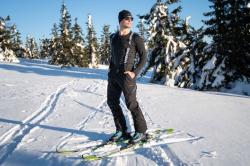 Husky Galti M black pánské lyžařské kalhoty