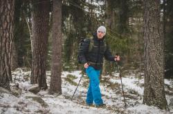 Husky Gilep M modré pánské lyžařské kalhoty