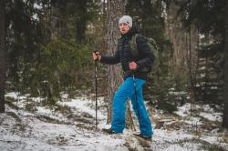 Husky Gilep M modré pánské lyžařské kalhoty