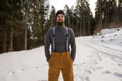 Husky Mitaly M dk. khaki pánské lyžařské kalhoty