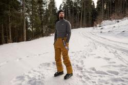 Husky Mitaly M dk. khaki pánské lyžařské kalhoty