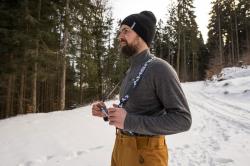 Husky Mitaly M dk. khaki pánské lyžařské kalhoty