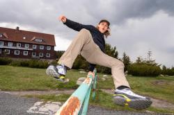 Husky Kamela M khaki pánské outdoor kalhoty