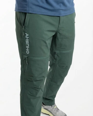 Husky Kusty M dark green pánské outdoorové kalhoty