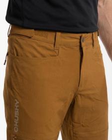 Husky Kusty M mustard pánské outdoorové kalhoty