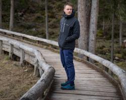Husky Speedy Long M dk. blue pánské outdoorové kalhoty